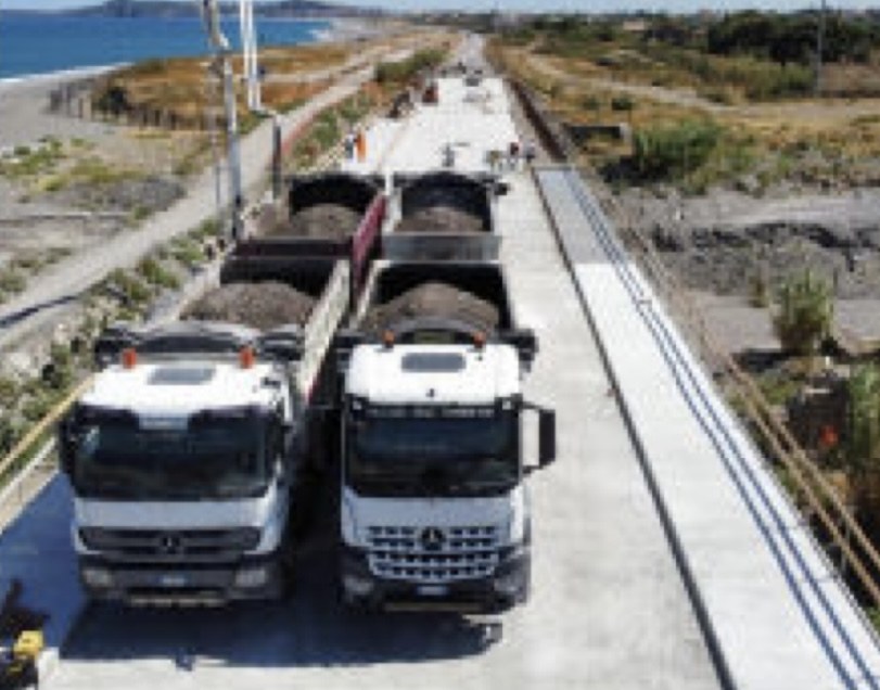 Prova di carico su ponte costiero